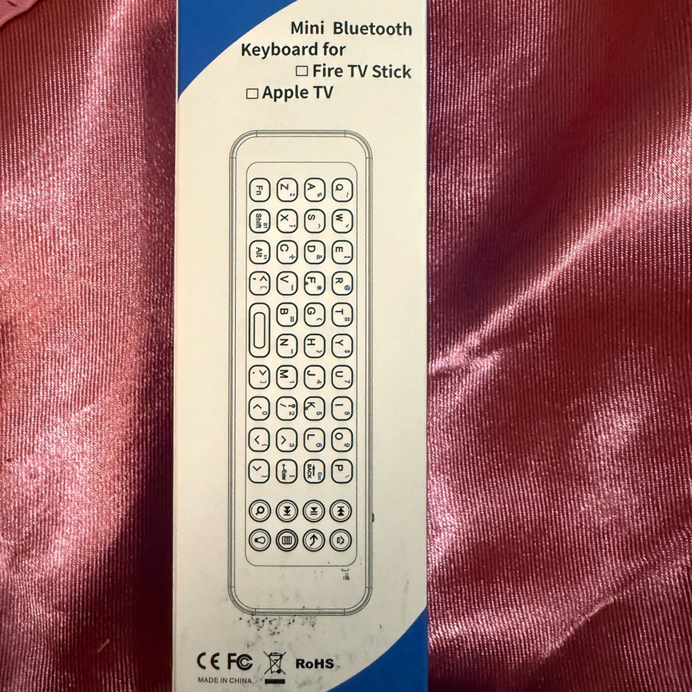 Slim Black Remote Control with Grid Layout